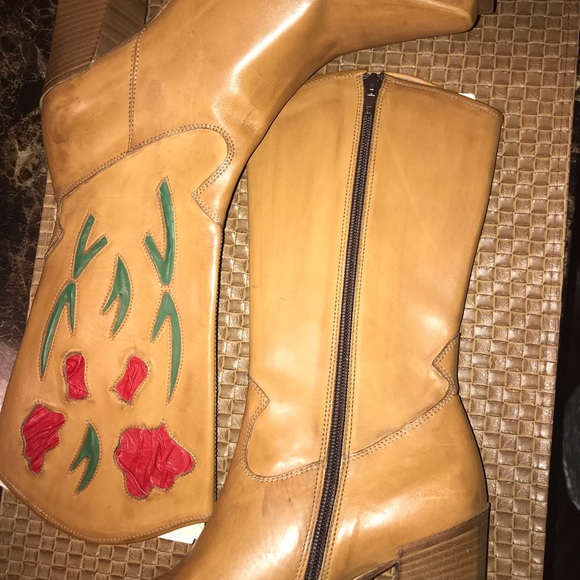 David Aaron Shoes - Womens Leather Cowboy Boots